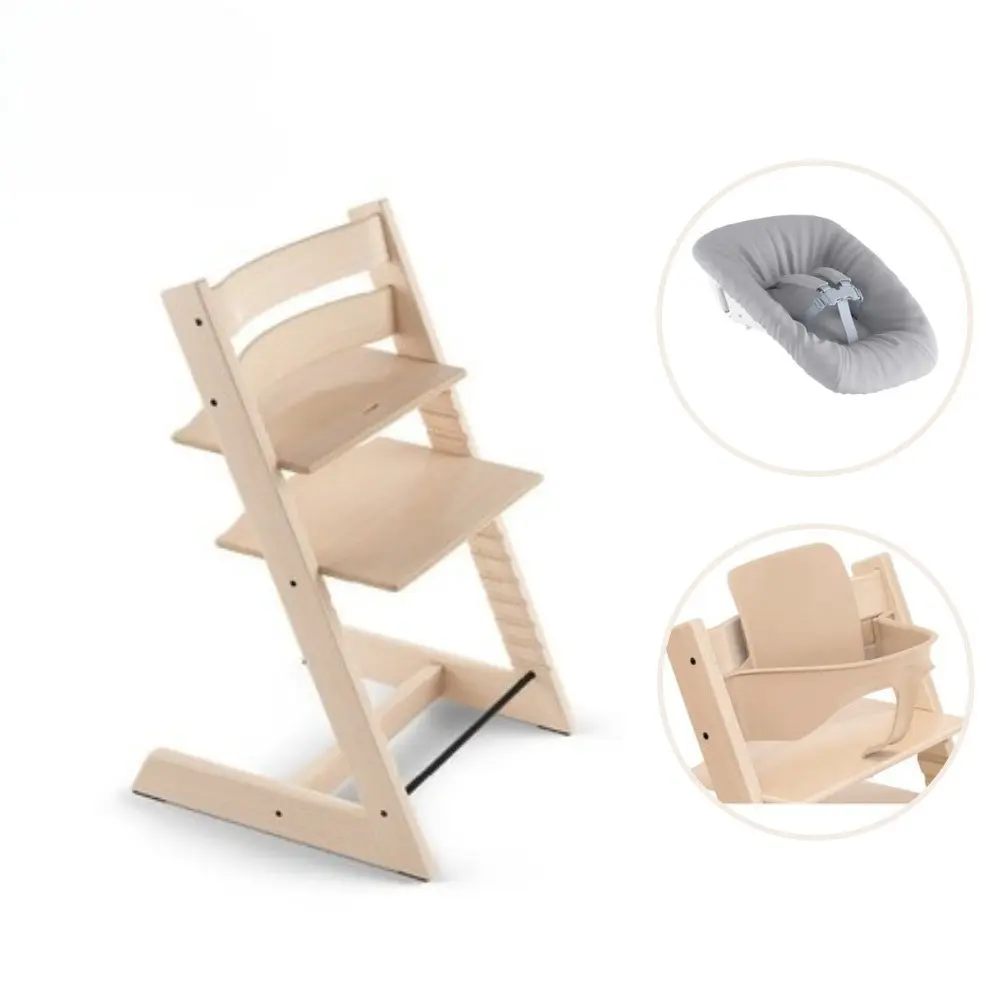 Stokke® Tripp Trapp Stol Bok Inkl. Newborn Set & Babyset - Natural