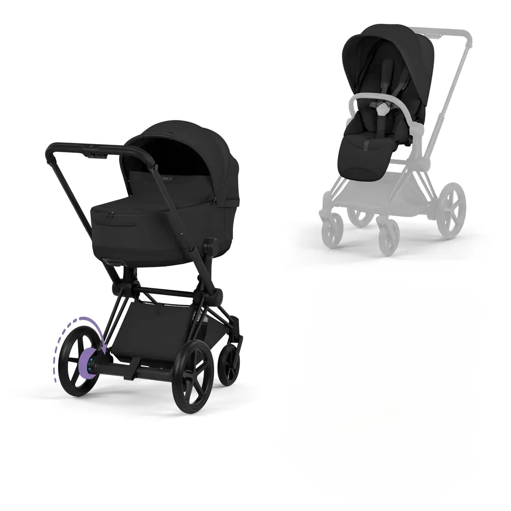Cybex e-Priam Style Barnvagn - Sepia Black/Matt Black