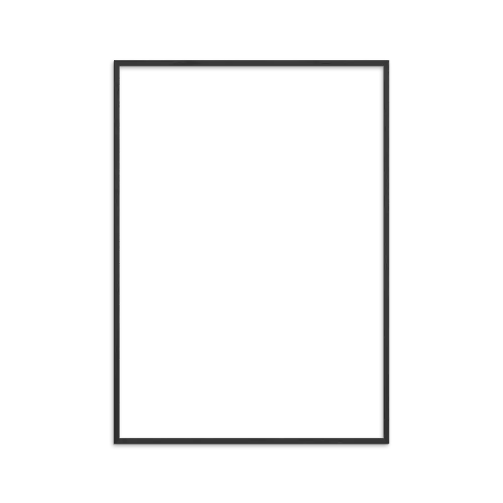 Ram Svart Trä - 50x70