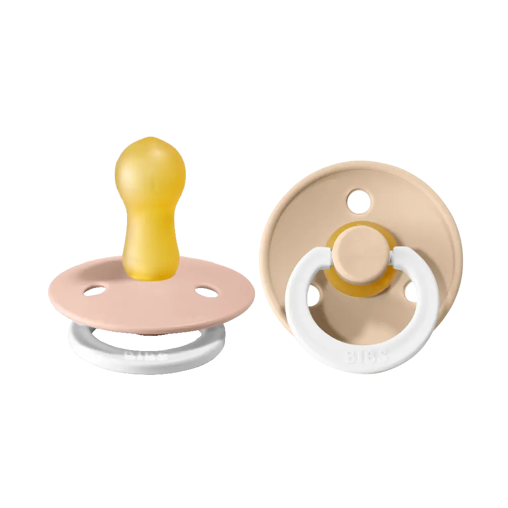 Napp Colour Night 2-pack Latex Rund 6-18 mån - Blush/Vanilla