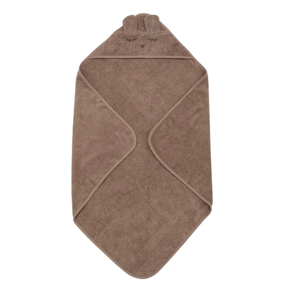 Müsli Badhandduk M. Huva Öron I Eko-bomull - Walnut - 80×80 Cm