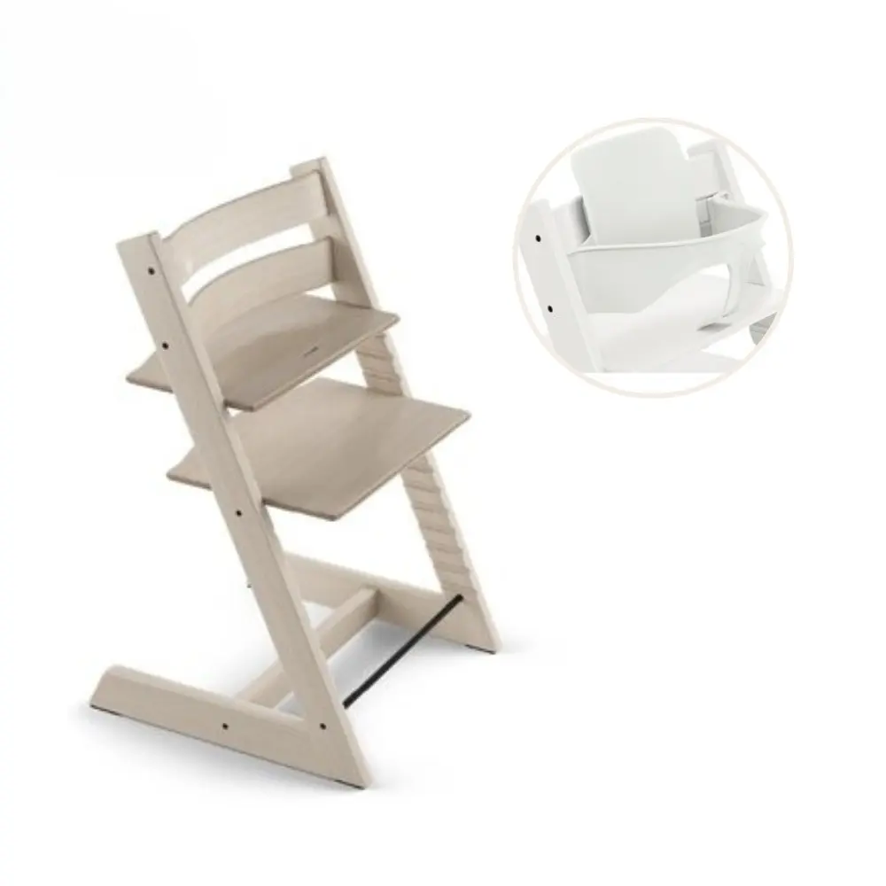 Stokke® Tripp Trapp Stol Bok Inkl. Babyset - Whitewash
