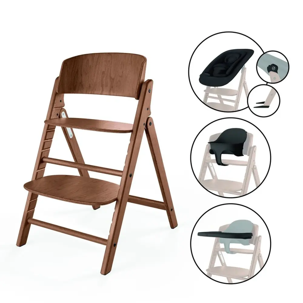 Cybex Clik&Fold 4in1 Set Barnstol - Dark Natural