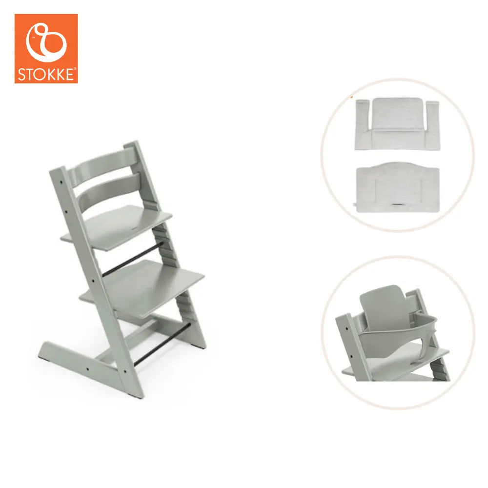 Tripp Trapp inkl. Babyset & Dyna - Glacier Green