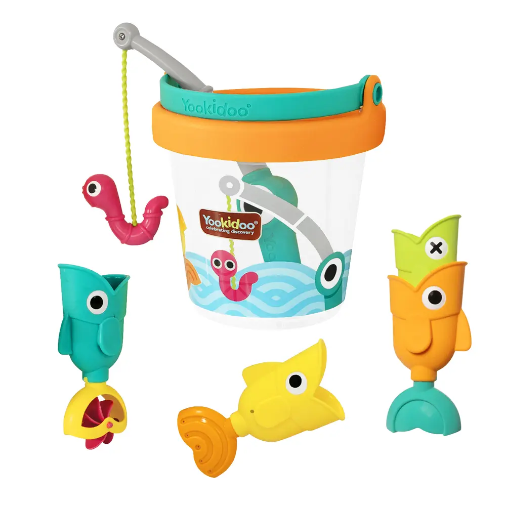 Yookidoo Catch N Sprinkle Fishing Set Og Bucket
