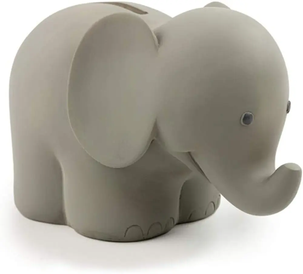 Spargris Elefant - Grå