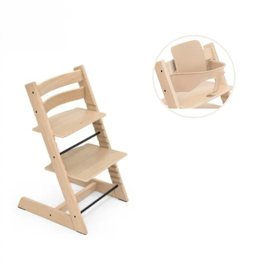 Stokke® Tripp Trapp Stol Oak Inkl. Babyset - Natural
