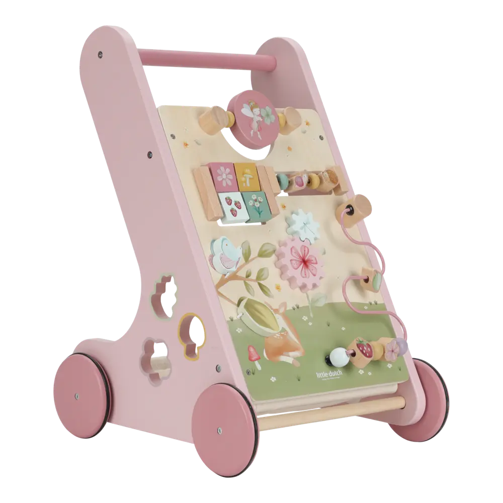 Multiaktivitets Gå-Vagn Fairy Garden - Rosa