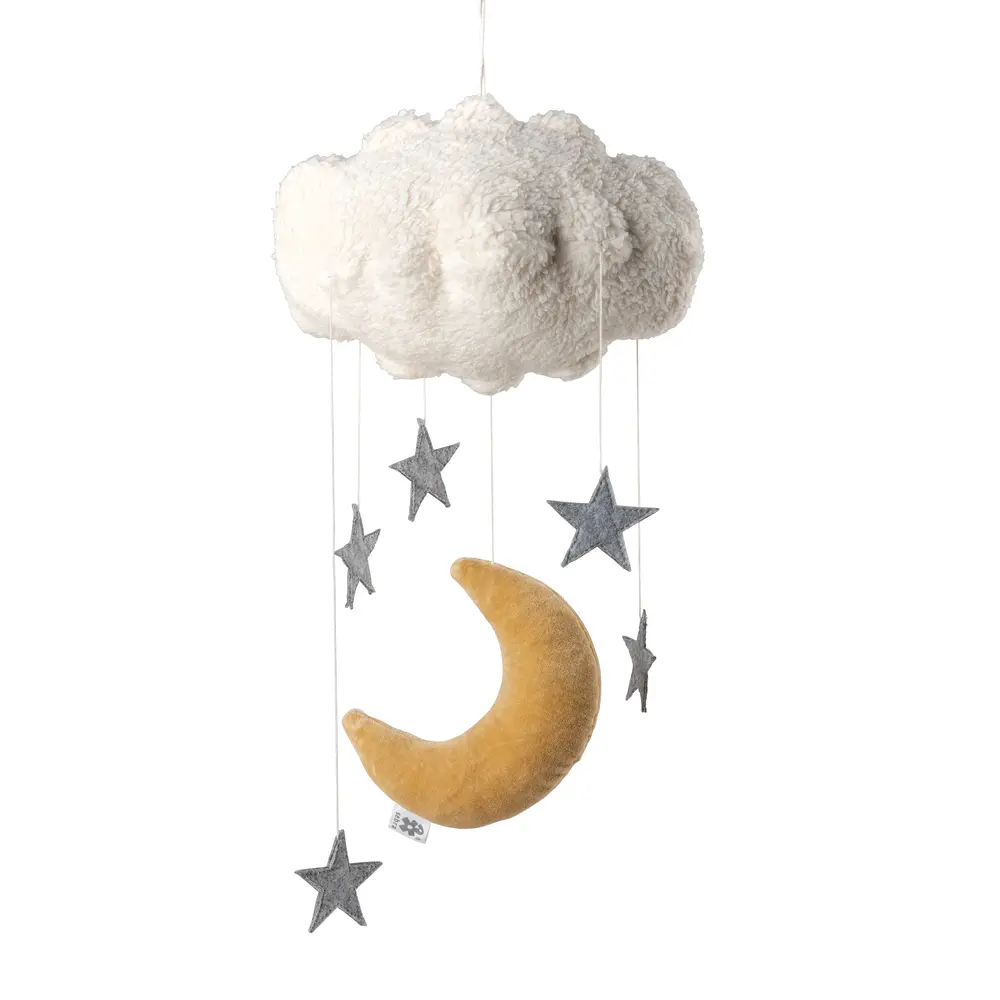 Sebra Sängmobil Moon & Stars - Beige