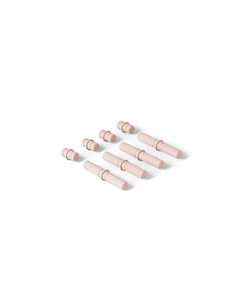 8 x Connector Pegs - Soft Rose