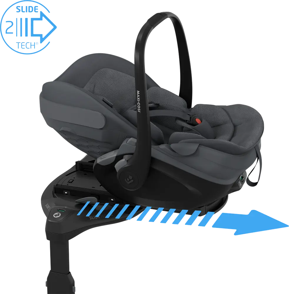 Maxi-Cosi Pebble Slide Pro Babyskydd - Moon Graphite
