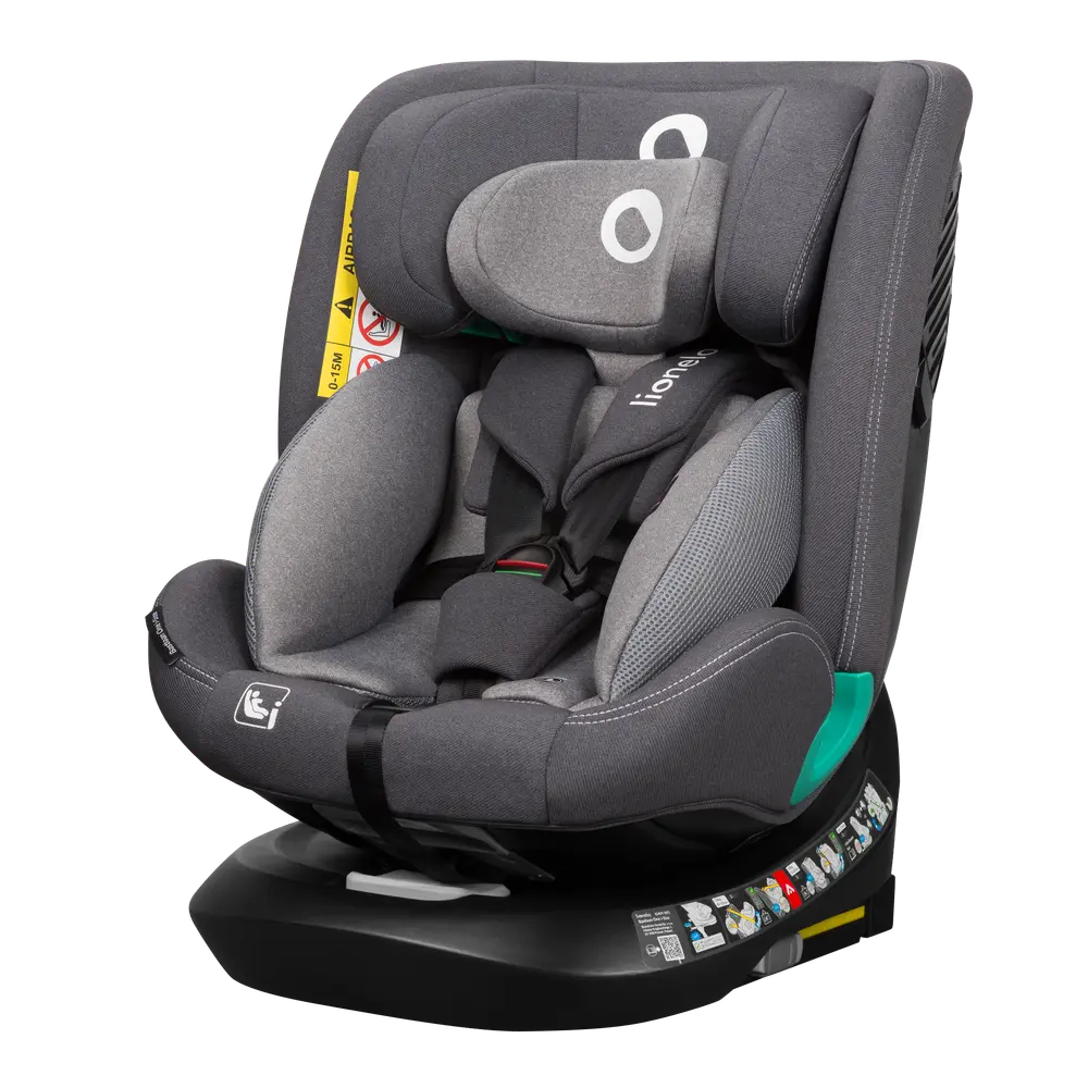 Lionelo Bastiaan One i-Size Bilbarnstol - Grey Stone