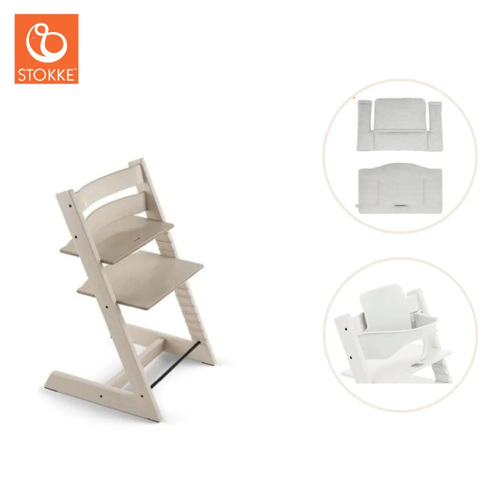 Tripp Trapp inkl. Babyset & Dyna - Whitewash