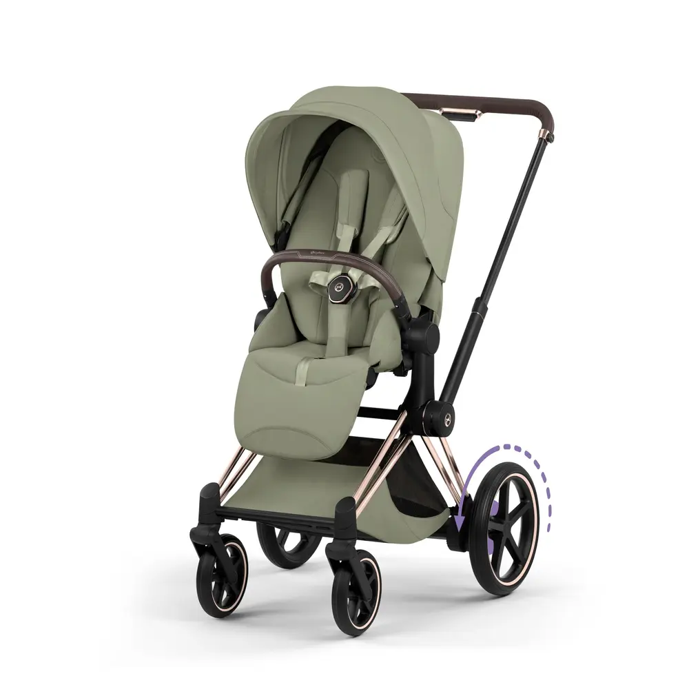 Cybex e-Priam Style Sittvagn - Sage Green/Rosegold