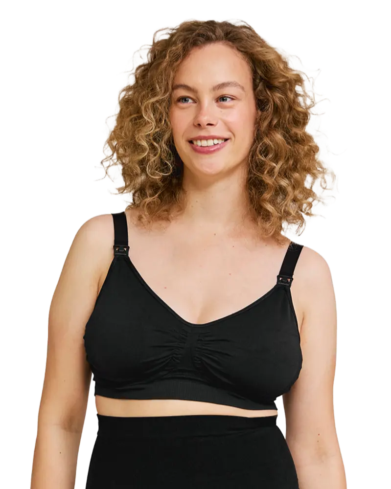 Amnings-Bh Seamless GelWire Svart - Small