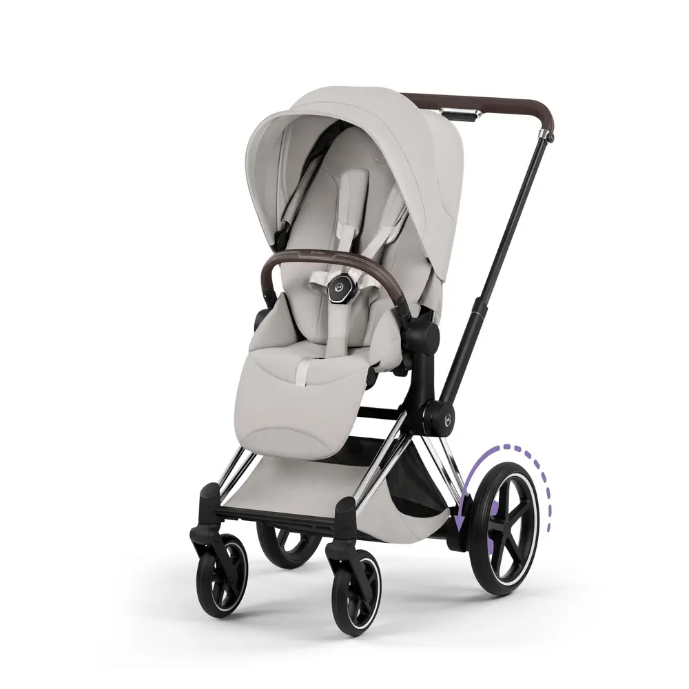 Cybex e-Priam Style Sittvagn - City Grey/Chrome Brown Cybex e-Priam Style Sittvagn - City Grey/Chrome Brown