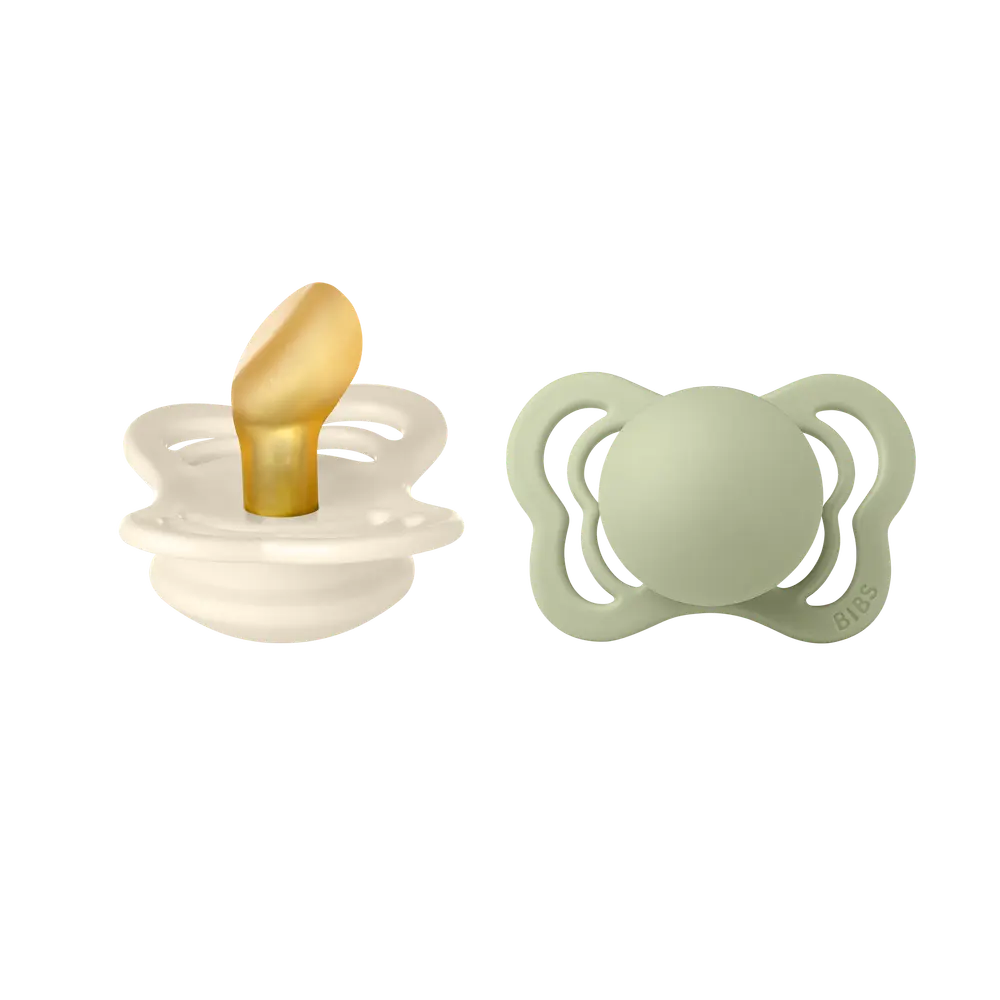 Napp Couture 2-pack Latex 0-6 mån - Ivory/Sage