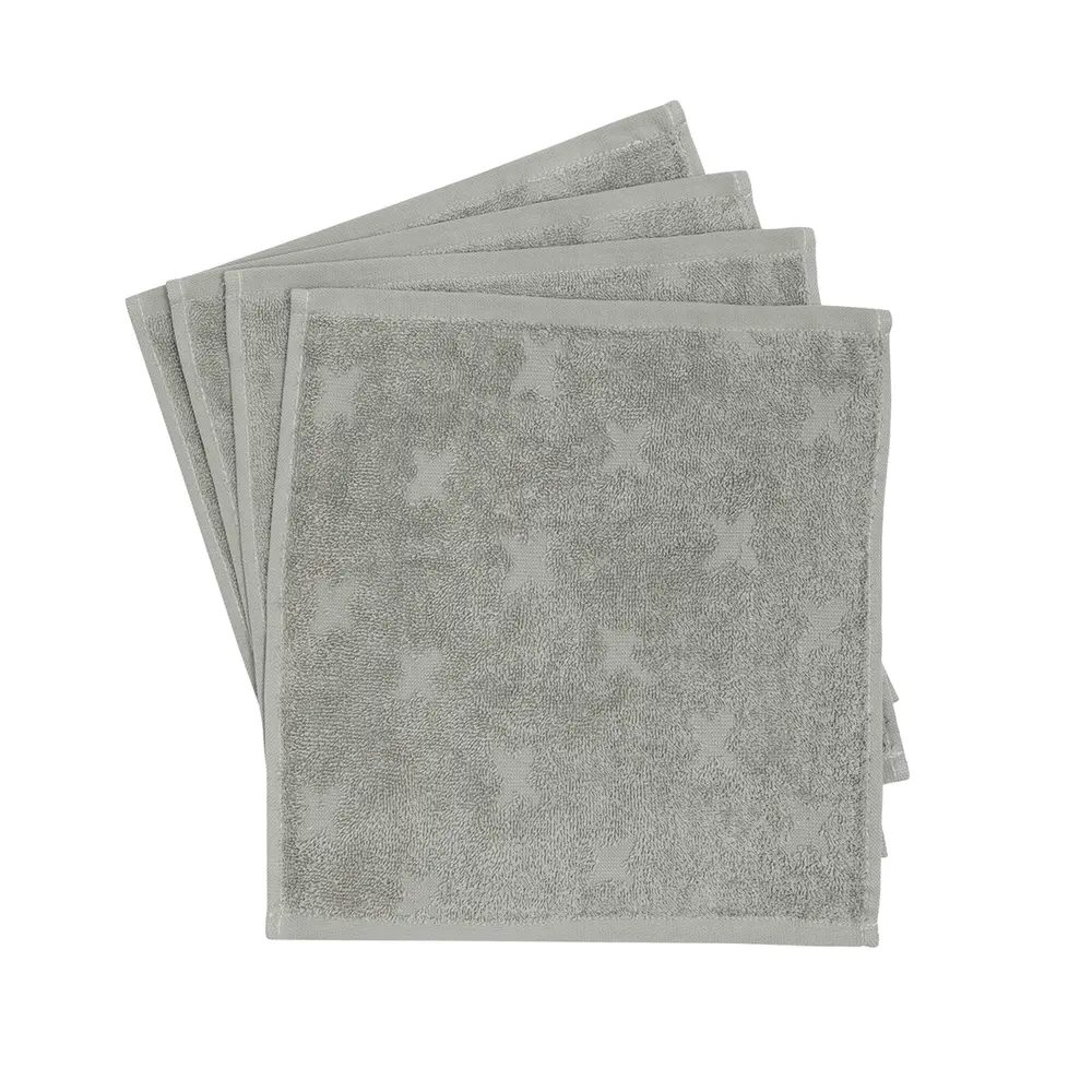 Müsli Tvättlappar 4-Pack - Mineral Green