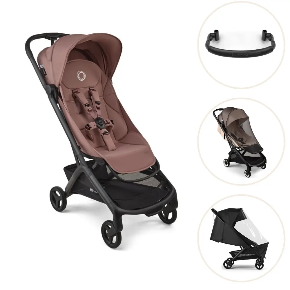 Bugaboo Butterfly 2 Sittvagn Med Bygel, Insektsnät Och Regnskydd - Dusty Pink