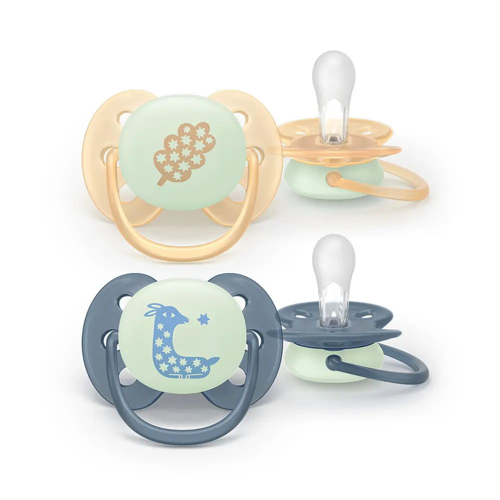 Philips Avent Ultra Soft Nattnapp 6-18m - Gul/Grå