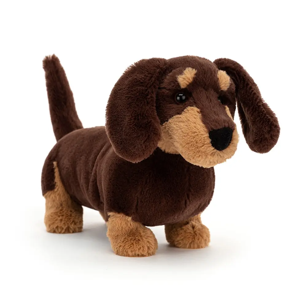 Gosedjur Otto Sausage Dog - Chokladbrun