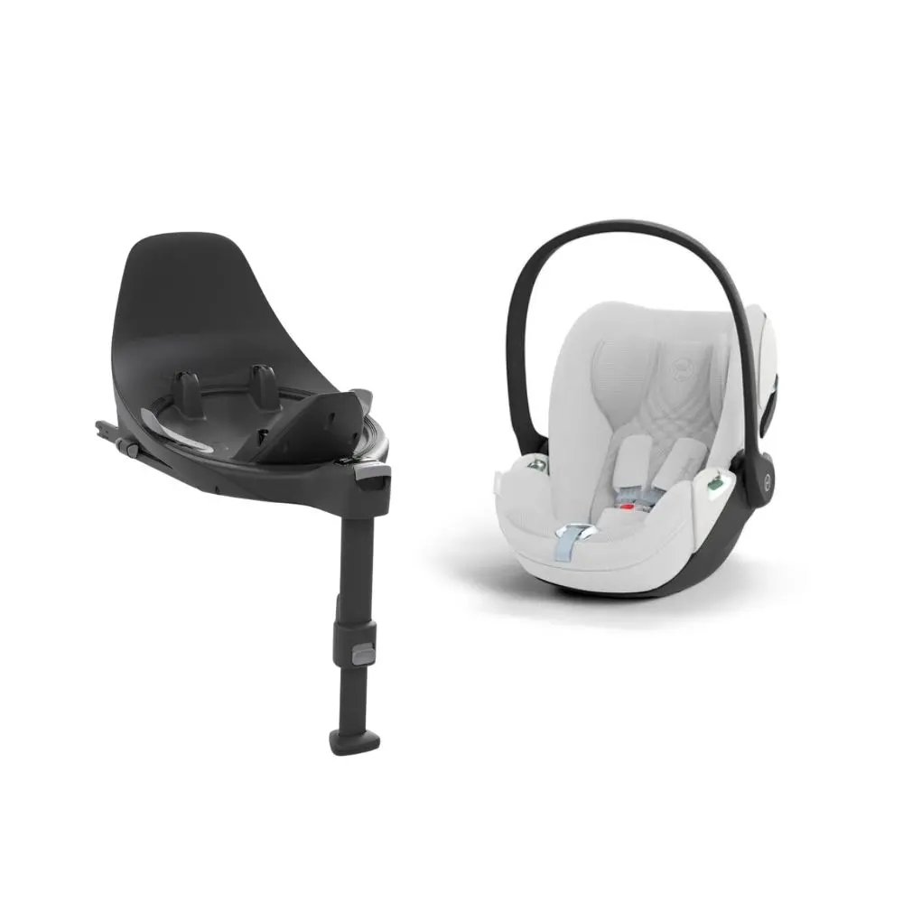 Cybex Cloud T i-Size Plus Babyskydd inkl. bas - Platinium White