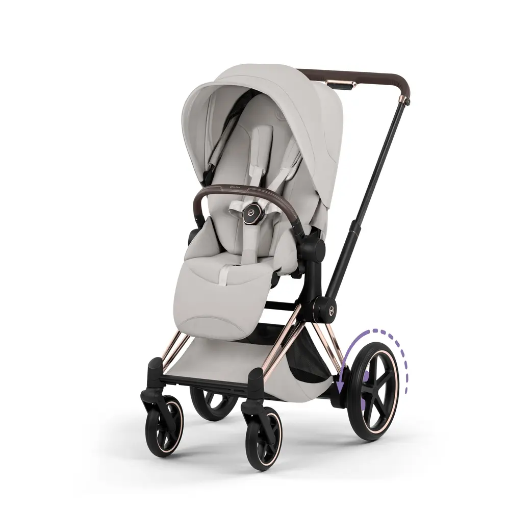 Cybex e-Priam Style Sittvagn - City Grey/Rosegold