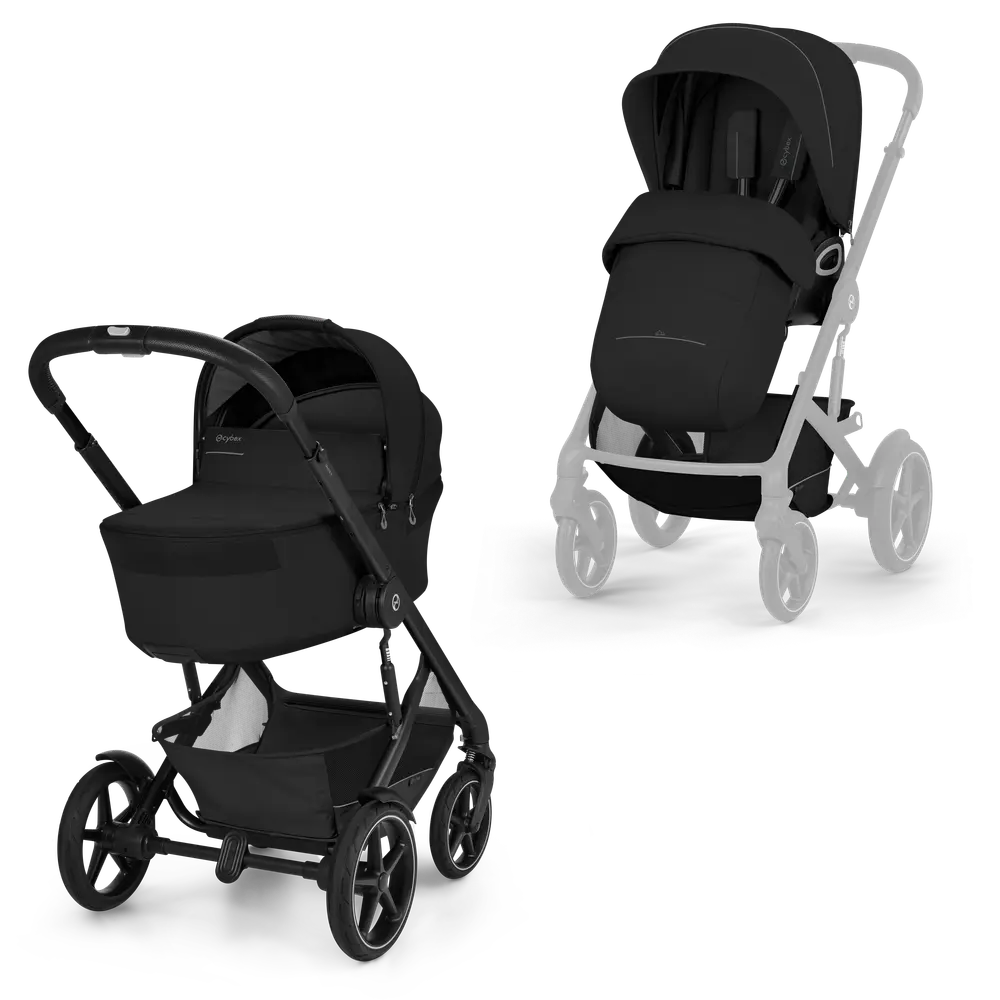 Cybex Talos S Lux Inkl. Hopfällbar Liggdel - Moon Black