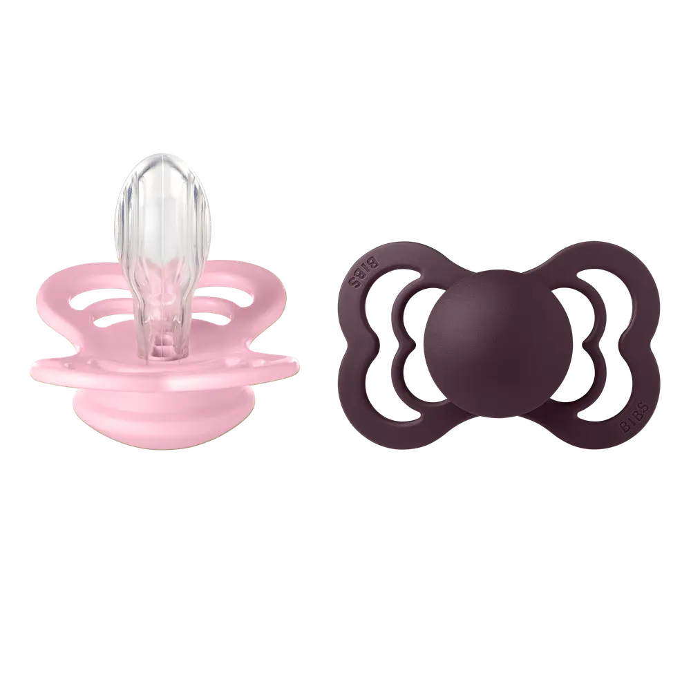 Napp Supreme 2-pack Silicone Str 2 - Baby Pink/Plum
