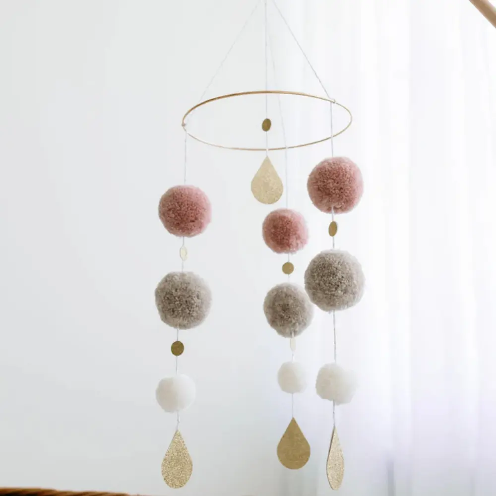 Sängmobil Pom-Pom - Rosa