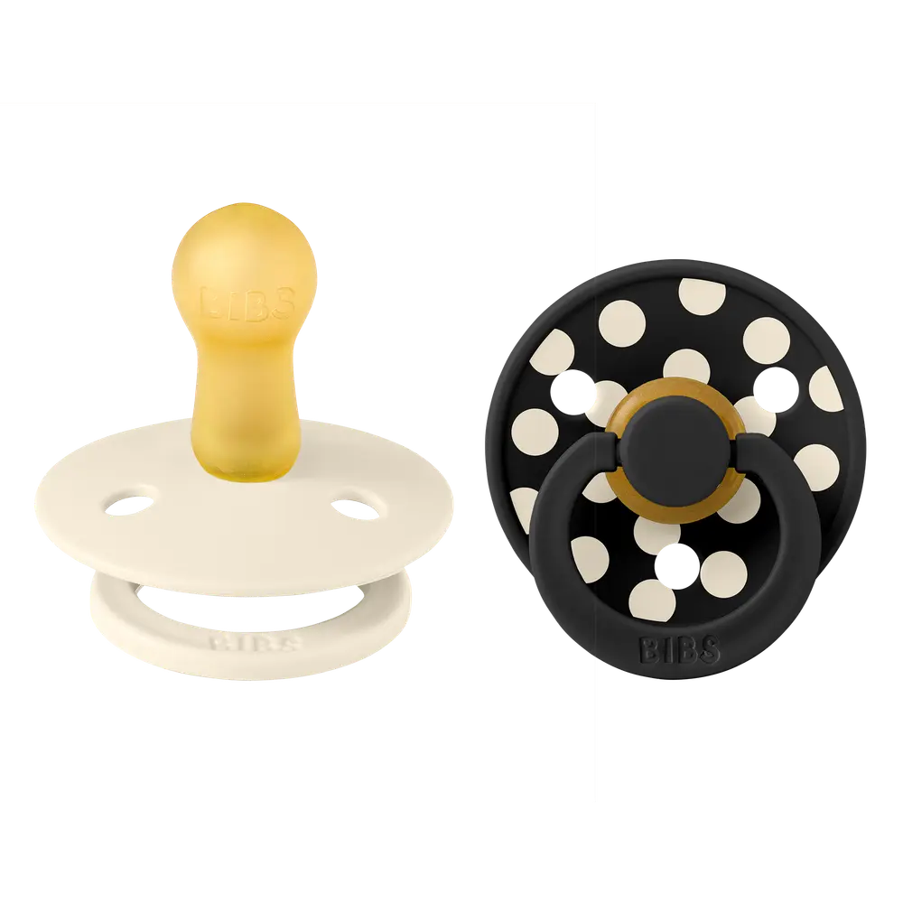 Studio Colour Napp 2-pack Polka Latex Str 2 - Ivory/Black