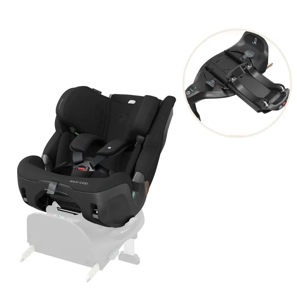 Maxi-Cosi Pearl Xl Slide Pro Bilbarnstol inkl. Familyfix Slide Pro Bas - Authentic Black Maxi-Cosi Pearl Xl Slide Pro Bilbarnstol inkl. Familyfix Slide Pro Bas - Authentic Black