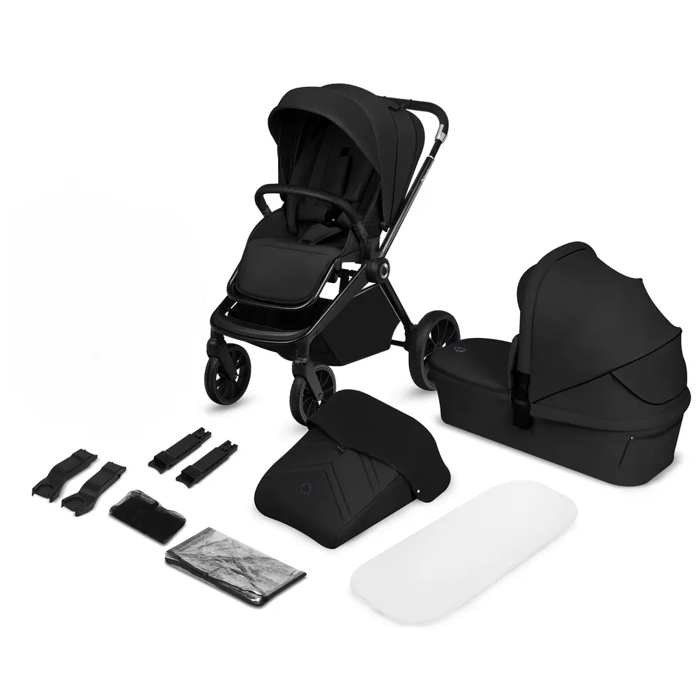 Lionelo Mika Plus 2in1 Duovagn - Black Onyx