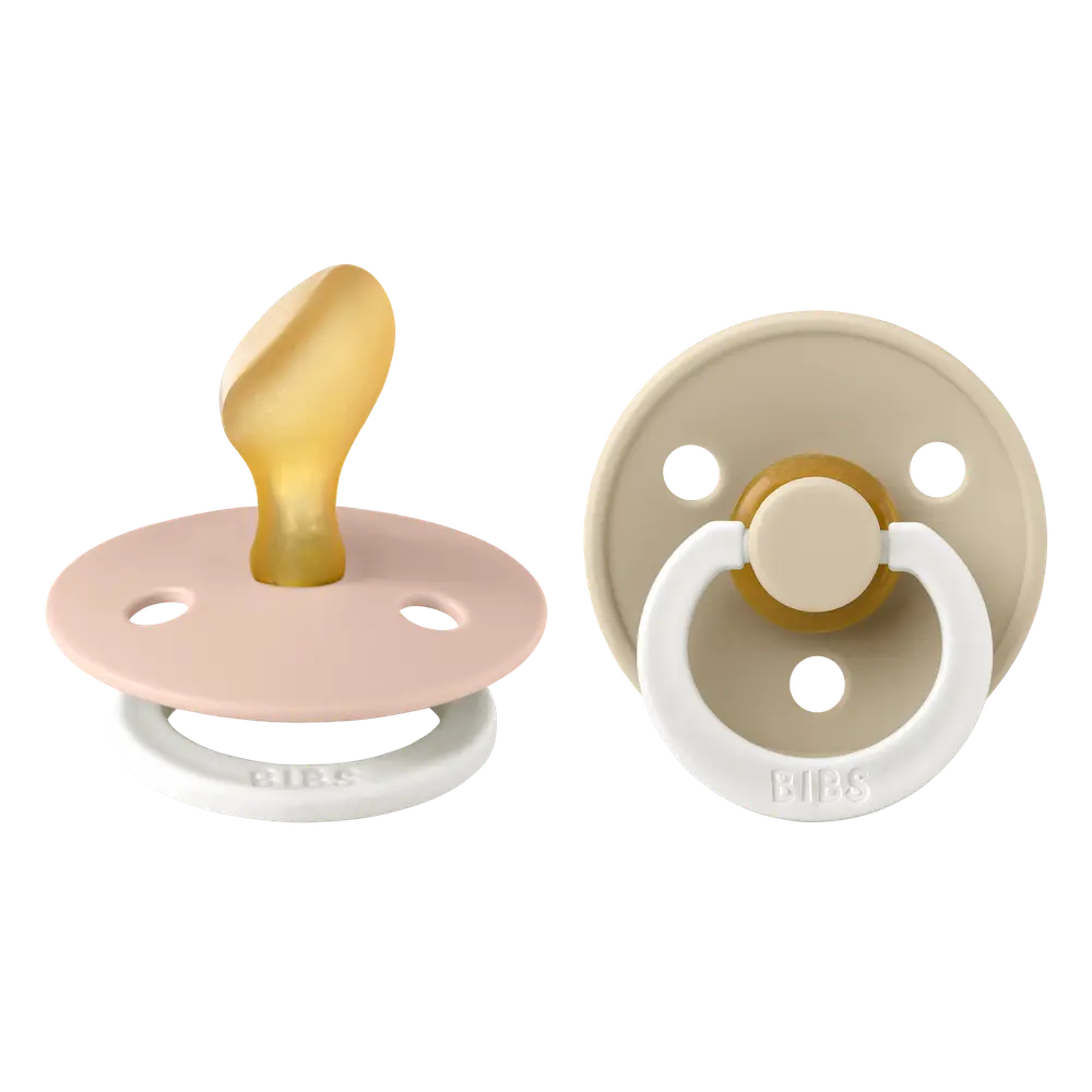Napp Colour Night 2-pack Latex Anatomisk 0-6 mån - Blush/Vanilla