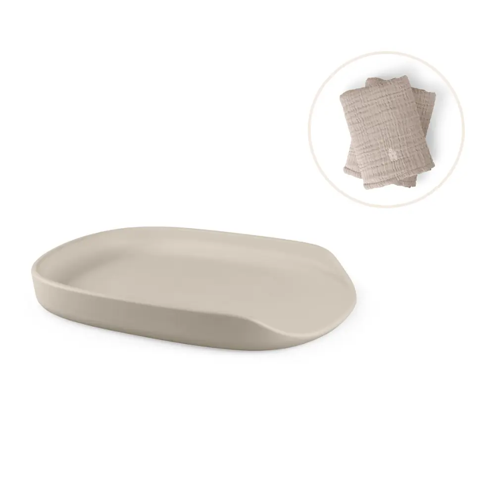 Sebra Pur Skötbädd inkl. skötunderlägg – Beige Sebra Pur Skötbädd inkl. skötunderlägg – Beige