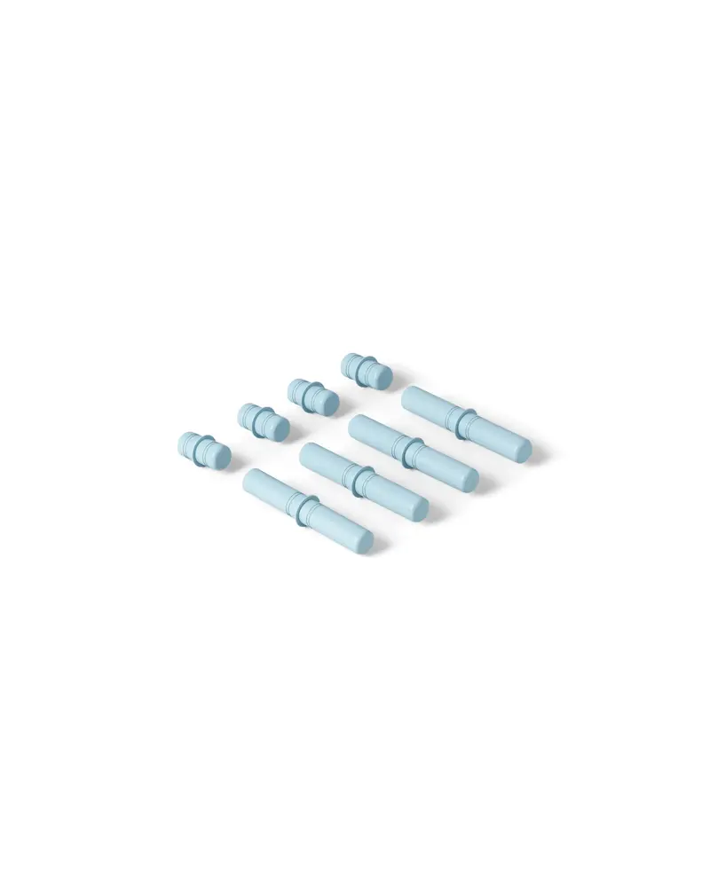 8 x Connector Pegs - Sky Blue