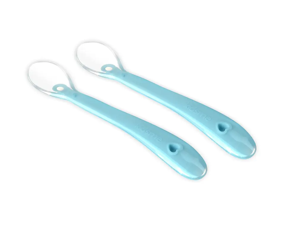 Kidsme Silikon Skedar 2-pack - Aqua Marine