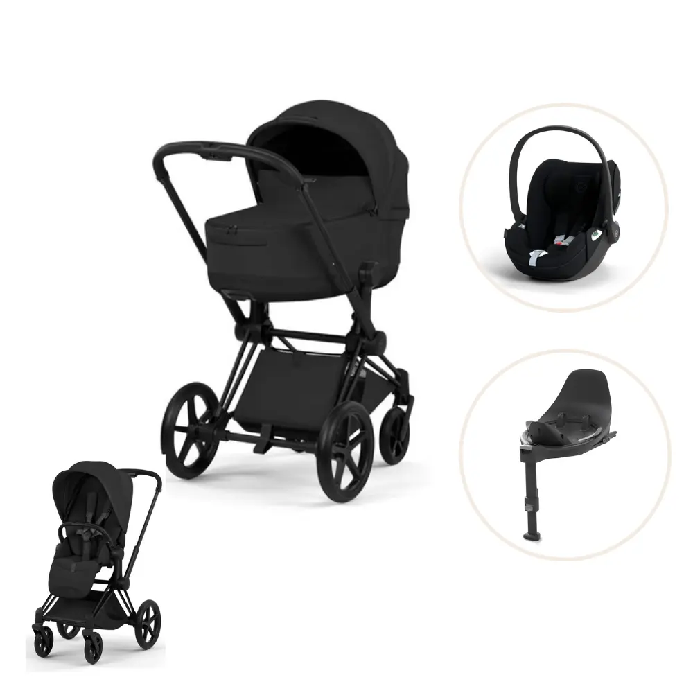 Cybex Priam Style Barnvagn inkl. Cloud T Plus & Bas T - Sepia Black/Matt Black