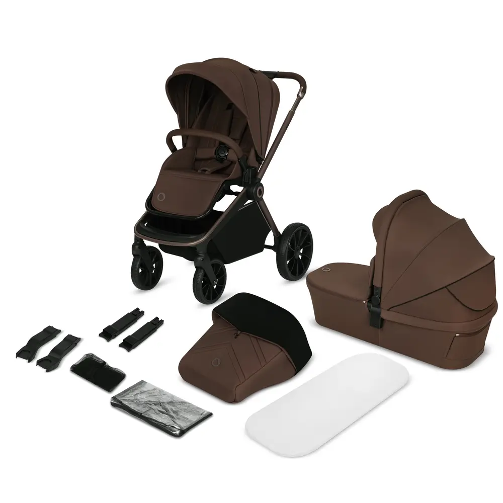 Lionelo Mika Plus 2in1 Duovagn - Mocha Mousse