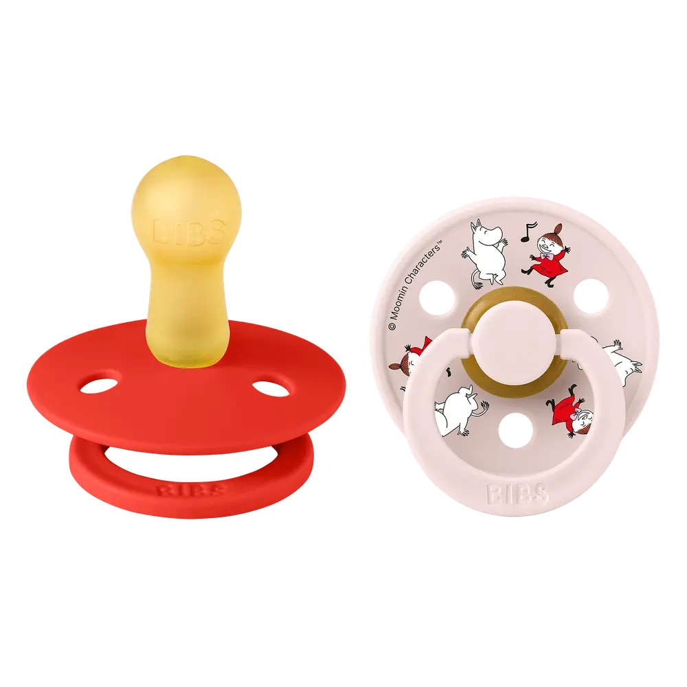 Mumin Colour 2-Pack Napp Latex stl 2 - Candy Apple