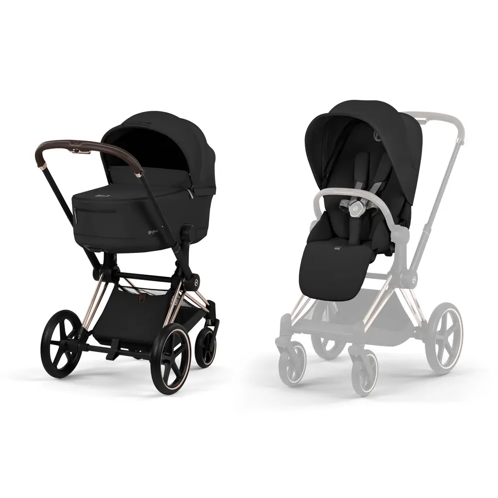 Cybex Priam Barnvagn - Sepia Black/Rosegold