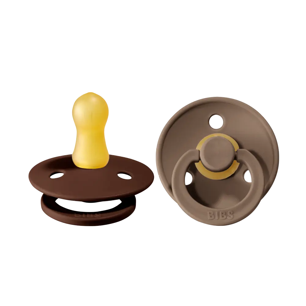 Napp Colour 2-pack Latex Rund 0-6 mån - Mocha/Dark Oak