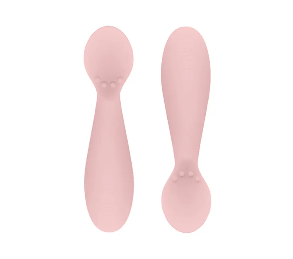 Tiny Spoon Silikon 2-Pack - Rosa