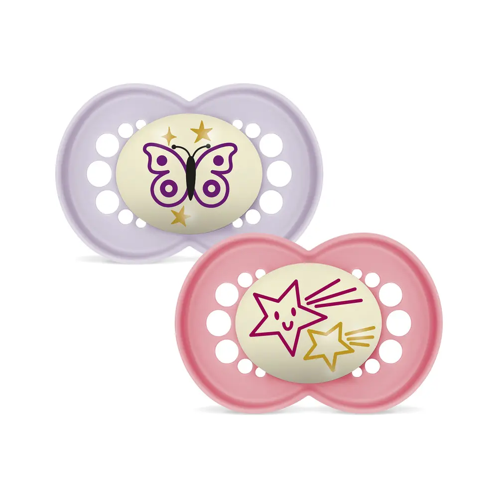 Original Night Silk Napp 16-36 mån 2-pack - Pink