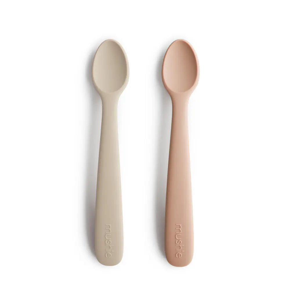 Mushie Silikonsked 2-pack - Blush/Shifting Sand
