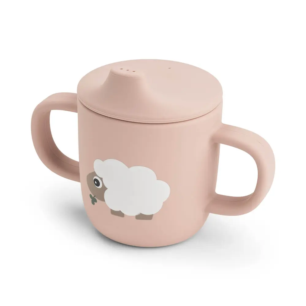 Silikonpipmugg 2 handtag Tiny farm Powder