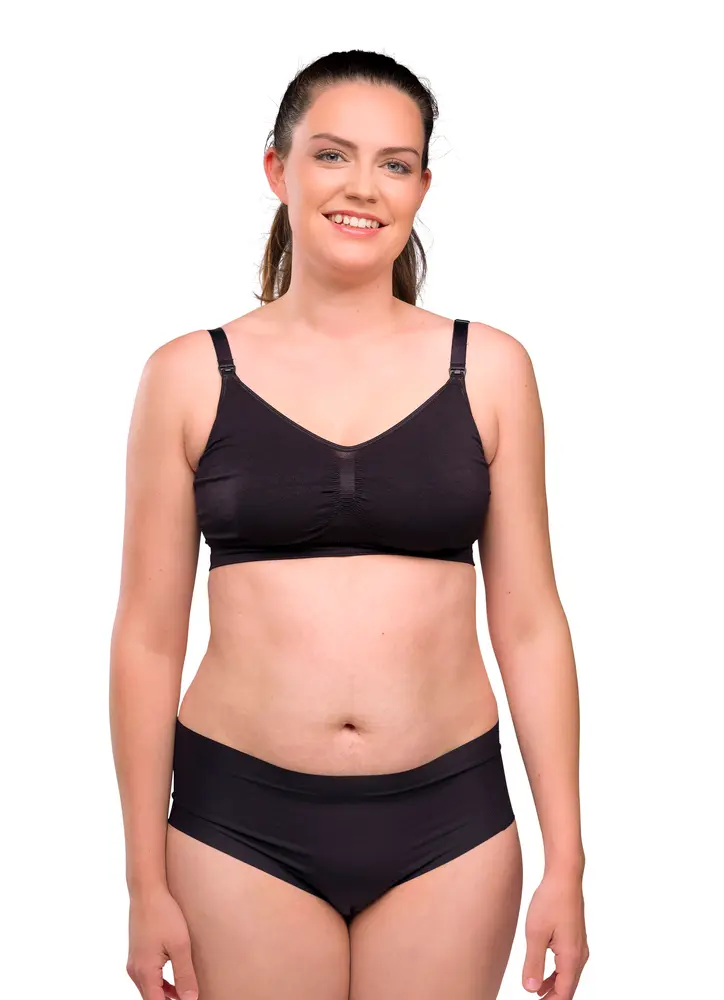Amningsbh Seamless Svart - Small