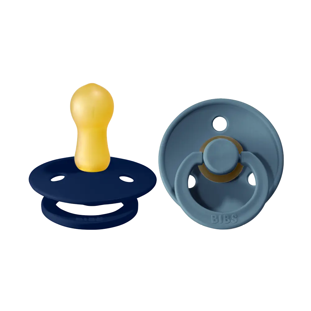 Napp Colour 2-pack Latex Rund 6-18 mån - Deep Space/Petrol
