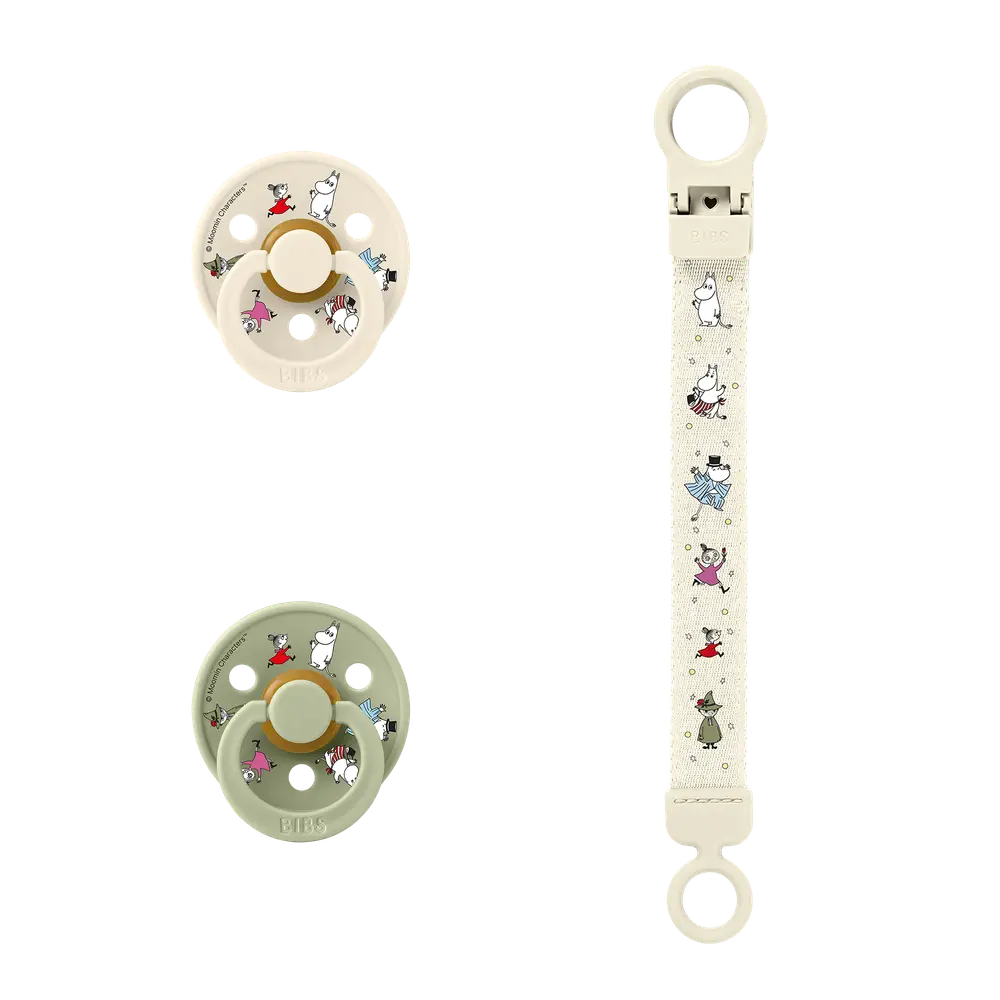 Mumin gåvoset Latex stl 2 - Ivory/Sage