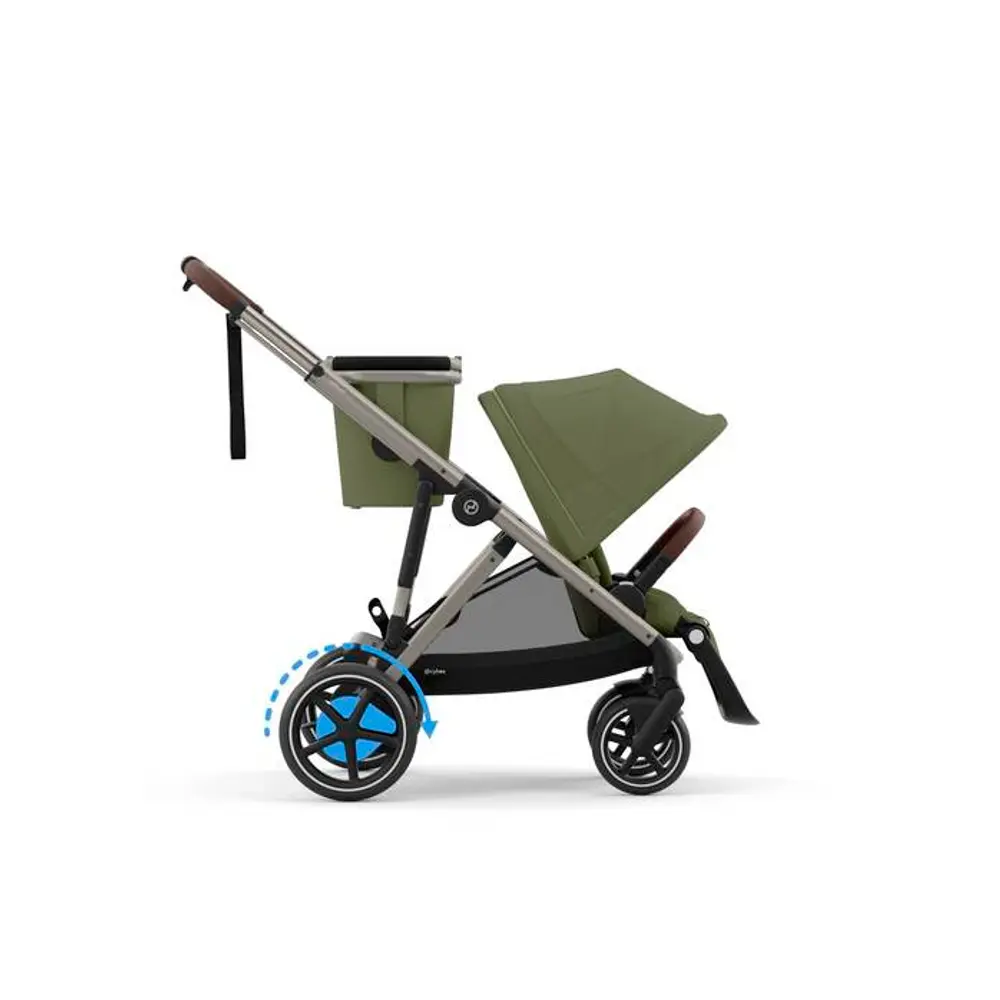 Cybex e-Gazelle S Sittvagn - Taupe/Moss Green